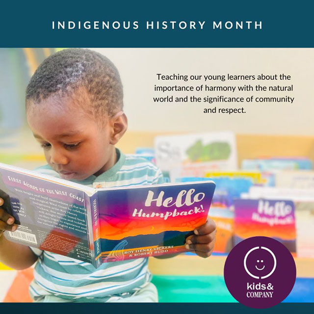 Celebrating Indigenous History Month at Kids & Company