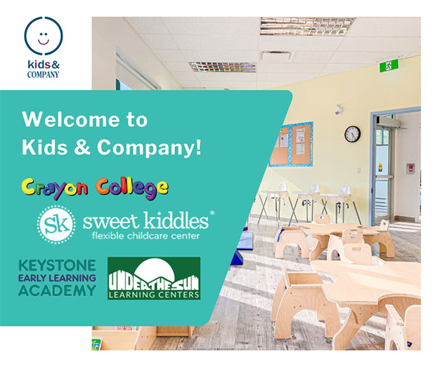 Welcoming New Families: Kids & Company Expands with Sweet Kiddles, Under the Sun, Crayon College, and Keystone Early Learning Academy